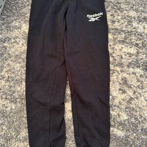 Reebok Kids' Black Joggers with Logo